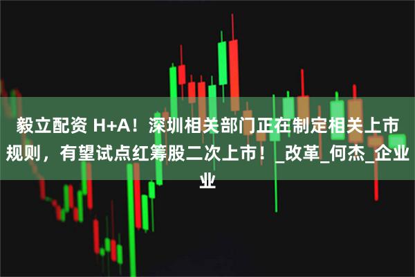 毅立配资 H+A！深圳相关部门正在制定相关上市规则，有望试点红筹股二次上市！_改革_何杰_企业
